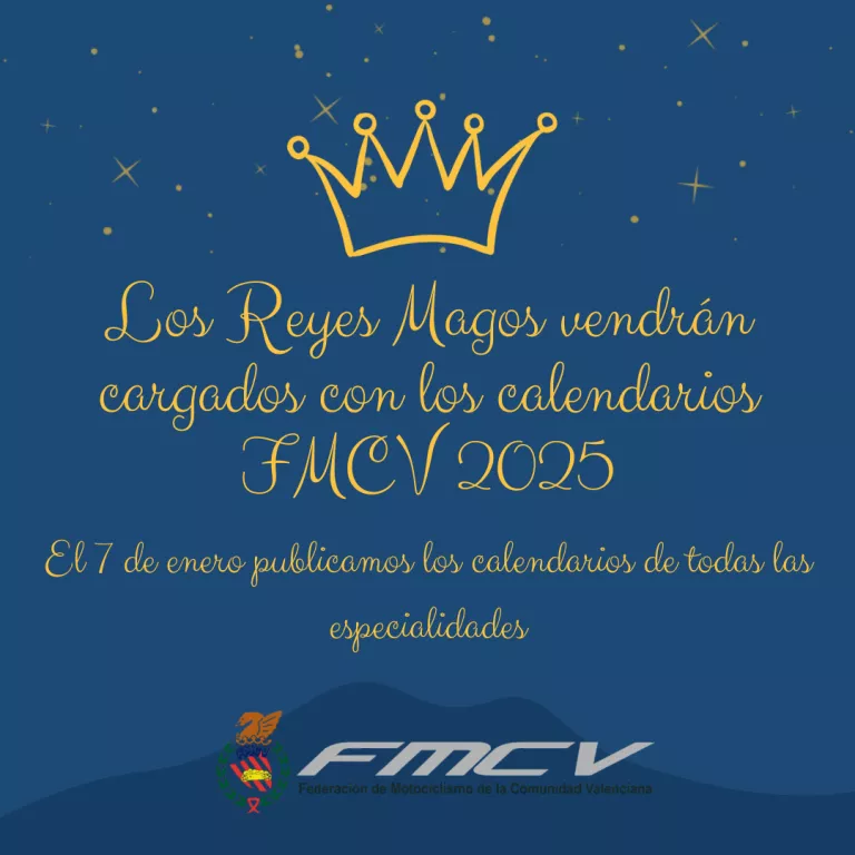 ¡Calendarios FMCV 2025!