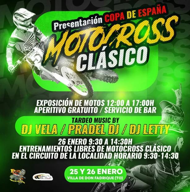 El CD Amigos del Motocross, prepara un gran evento el próximo sábado, 25 de enero