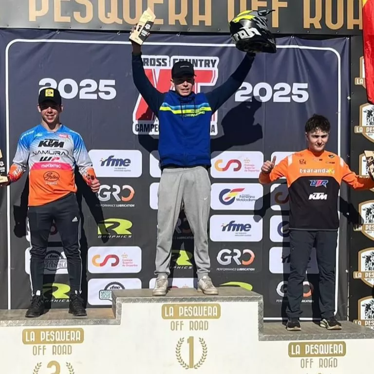 PRIMER PODIO PAR DAVID BELTRÁN EN EL NACIONAL DE XC