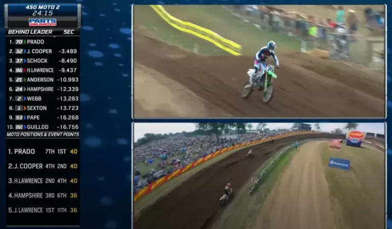 Jorge Prado lidera la mitad de la segunda manga en Red Bud – AMA Pro Motocross 2025